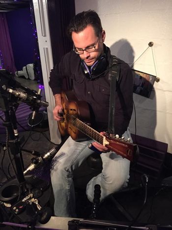 Recording the slide guitar songs at Slack Key Studio-Nashville

