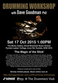 Dave Goodman Drumming Workshop - 'The Magic of the Stick'