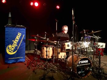 Dave Goodman at 2016 Sydney Vintage & Custom Drum Expo for Bosphorus Cymbals
