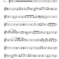 "Hit the Road Jack" (alto sax EASY) by Sheet Music You