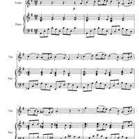 Green Sleeves (violin EASY+piano) by Sheet Music You