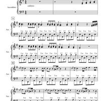 "Dance Me to the End of Love" (accordion EASY) by Sheet Music You