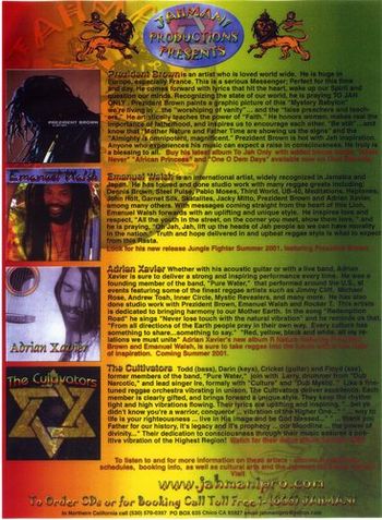 Reggae Festival Guide 2001
