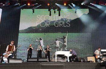 BJH backing Scouting For Girls in Hyde Park for British Summertime Festival
