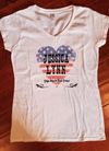 Official Jessica Lynn 2014 Tour Women's V-neck Tee Shirt Pastel