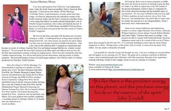 Native Hoop Magazine interview, March 2013 issue
