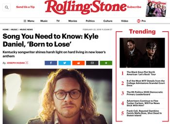 Wrote with Kyle - love the record!
