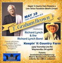 1 Ticket for T. Graham Brown - Saturday, May 18th, 2024