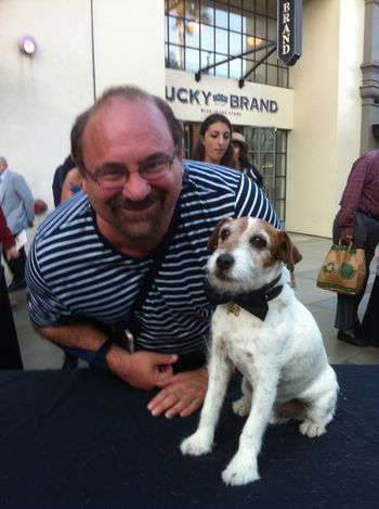 Me with Uggie, The star of The Artist
