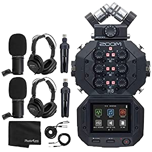 The Zoom H8 portable handheld recorder lets you quickly record up to eight simultaneous input signals via a workflow that’s highly optimized for your task. Plus, it’s compatible with an array