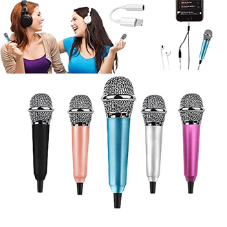 The compact microphone is equipped with a high-quality chip, small mic which is very suitable for high-quality sound. Both bass and treble are perfect. You can enjoy singing freely.