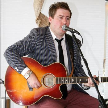 Don't often get to sit down to perform. This was taken during a wedding breakfast
