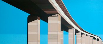 The Orwell Bridge. Acrylic on board. 122cm x 54cm. 2020. SOLD
