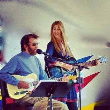 Performing with my cool dad Bobby Lewis at Plymouth Fall Festival
