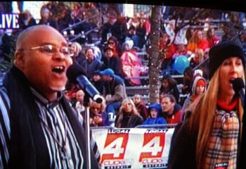 Performing at the Thanksgiving Day Parade in Detroit.

