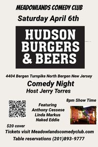 Comedy Night at Hudson Burgers and Beers