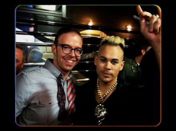 With Luke Steel from Empire of the Sun

