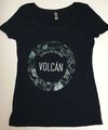 Blue Fitted Scoop Volcán Tee