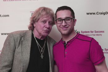 Daniel Blair and Eddie Money after the show
