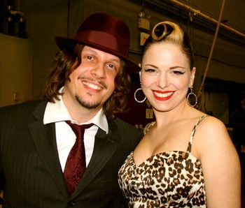 Backstage with Imelda May in Boston, MA.
