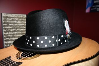 Black Eleganza Fedora ~ This hat was specially made by Yoli for the River Run Concert ~
