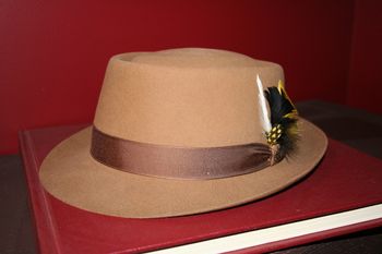 Pecan Royal Biltmore Porkpie ~ I like to wear these for the more casual concerts ~ ~ April's Hat of the Month ~
