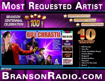 Most Requested Artist On BransonRadio.com
