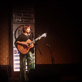 Patricia on stage at Durango Songwriters Expo Colorado October 2018
