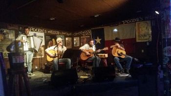 L to R: Matt Lara, Bracken Hale, Jon Napier, & Chuck Hawthorne at Poodie's Spickewood, TX
