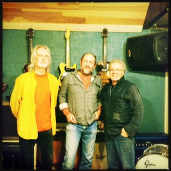 Gurf Morlix, Chuck, and Ray Bonneville at Shine Studios Austin, TX.
