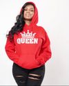 Classic Queen Hoodie -RED & Silver 