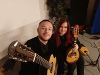 Paola Esposito e Omar Fassa (mandolino e chitarra)