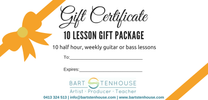 GIFT CERTIFICATE - 10 LESSON GIFT PACKAGE