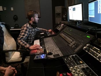 Ben at BlueRoom Music Studio

