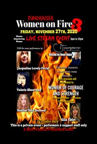 Re-scheduled due to TORONTO lockdown. "Women on Fire 3" Jacqueline Lovely Perras, Valerie Shearman and Heather Halo perform live.