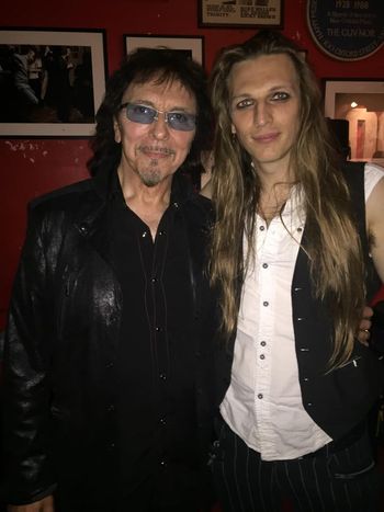 With Tony Iommi!
