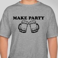 "Make Party" Johnny Koenig Band Gray T-Shirt