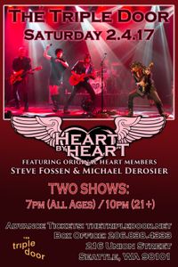 Heart By Heart at Triple Door - TWO SHOWS 7pm & 10pm!
