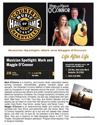 Musician Spotlight Showcase - Mark and Maggie O'Connor Life After Life
