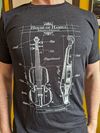 Unisex Violin Patent T-Shirt