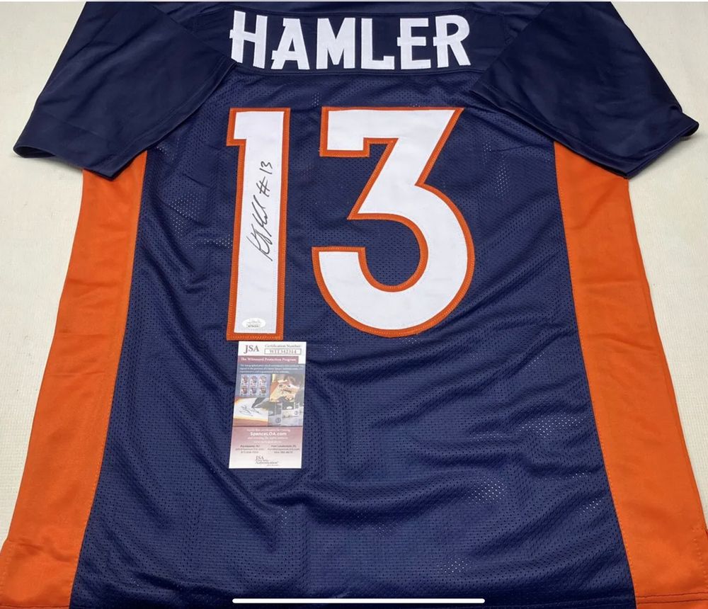 Autographed KJ Hamler Broncos Jersey donated by Bryan Miller
