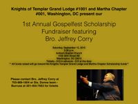 Gospelfest Scholarship Fundraiser featuring Bro. Jeffrey Corry