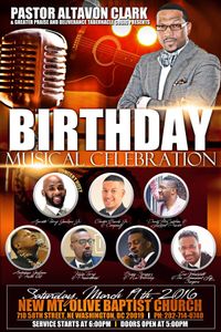 Pastor Altavon Clark's Birthday Musical Celebration