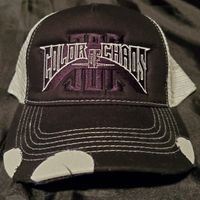 Color of Chaos Black & White Distressed Truckee Hat