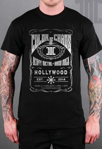 New Mens Color of Chaos Vintage Tee