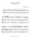 "Christmas Wish" Soprano/Alto Choral Sheet Music with Piano