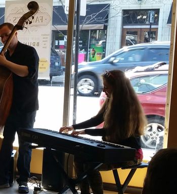 Ryan Jacobi Quartet: Joel Kelsey (bass), Lara Driscoll (piano), Patrick Driscoll (photography)
