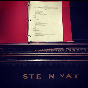 At the Steinway while rehearsing at Ripley Grier Studios NYC for the TRU New Musicals workshop
