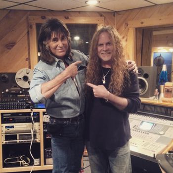 Punky Meadows and I tracking a lead guitar solo for Frank DiMino's solo CD.
