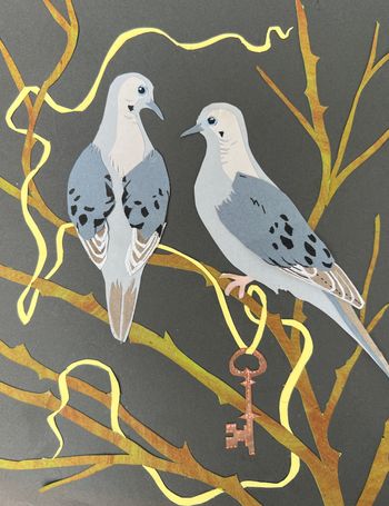 The Doves and the Key 8x10
